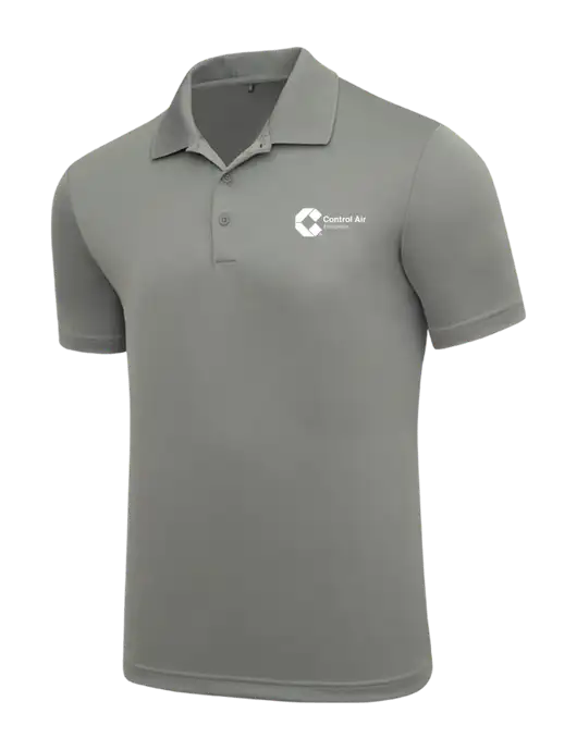Adidas Medium Grey Performance Polo w/Control Air Enterprises Logo