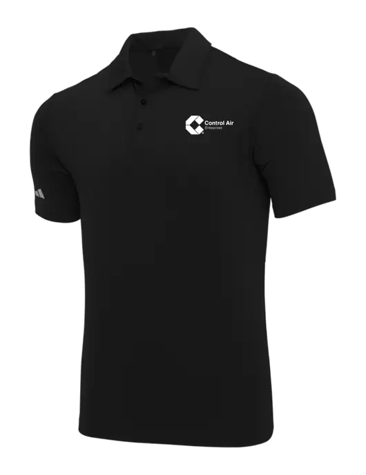 Adidas Black Ultimate Solid Polo w/Control Air Enterprises Logo
