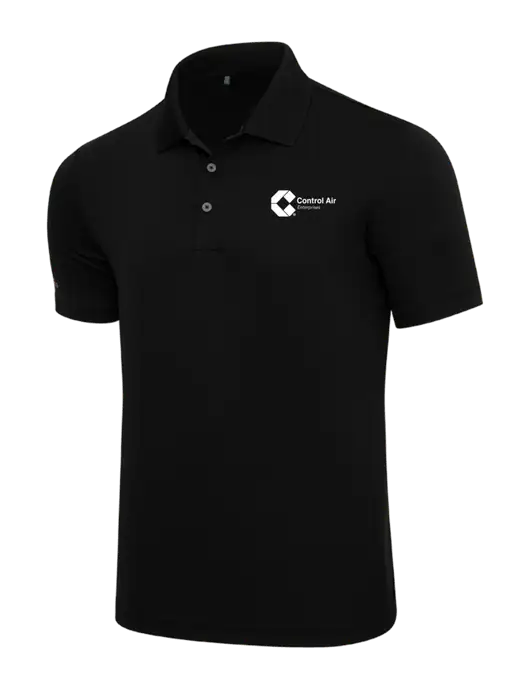 Adidas Black Performance Polo w/Control Air Enterprises Logo
