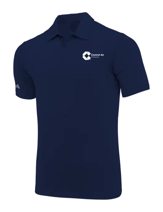Adidas Navy Blue Ultimate Solid Polo w/Control Air Enterprises Logo