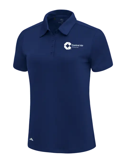 Adidas Navy Blue Womens Ultimate Solid Polo w/Control Air Enterprises Logo