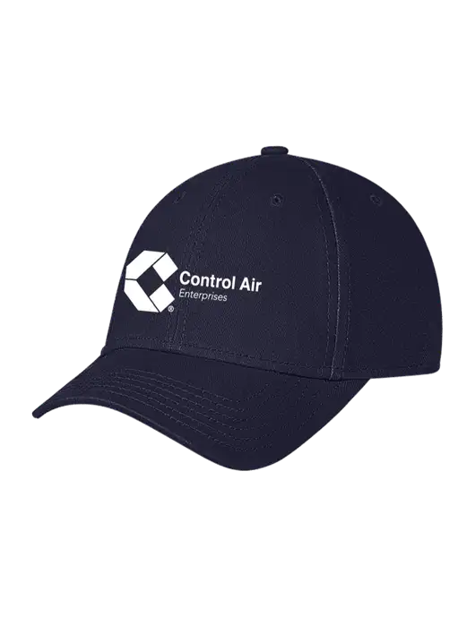 Navy Structured Soft Snap Closure Hook & Loop Cap w/Control Air Enterprises Logo