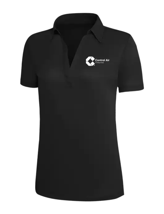 Black Silk Touch Womens Performance Polo w/Control Air Enterprises Logo