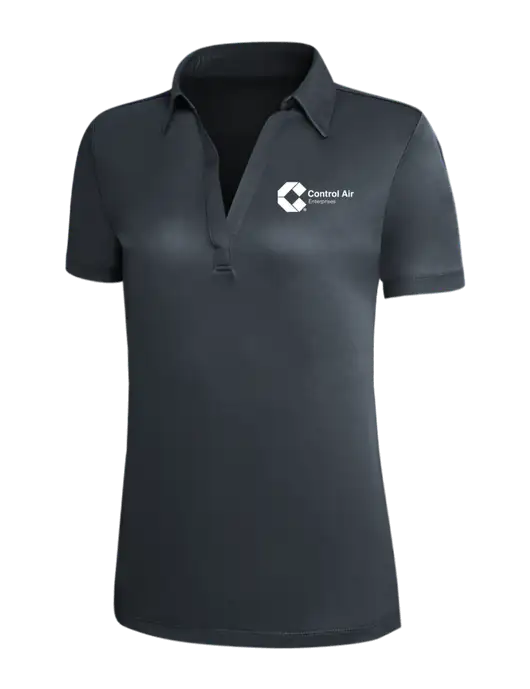Dark Grey Silk Touch Womens Performance Polo w/Control Air Enterprises Logo