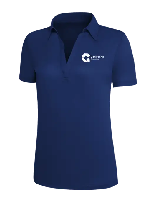 Dark Royal Silk Touch Womens Performance Polo w/Control Air Enterprises Logo