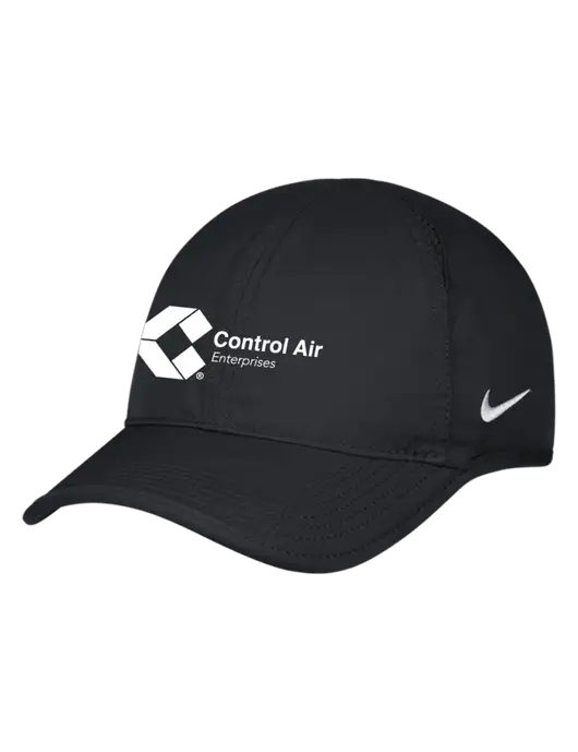 Nike Black Featherlight Cap w/Control Air Enterprises Logo