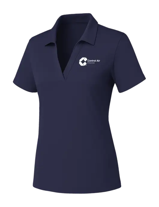 Womens Navy PosiCharge RacerMesh Polo w/Control Air Enterprises Logo