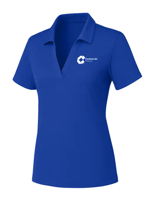 Womens Dark Royal PosiCharge RacerMesh Polo w/Control Air Enterprises Logo