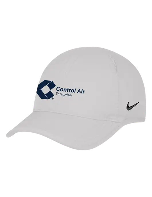 Nike White Featherlight Cap w/Control Air Enterprises Logo