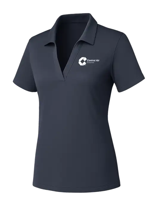 Womens Dark Grey PosiCharge RacerMesh Polo w/Control Air Enterprises Logo