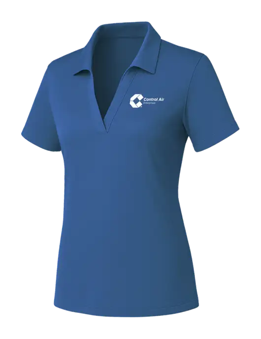 Womens Slate Blue PosiCharge RacerMesh Polo w/Control Air Enterprises Logo