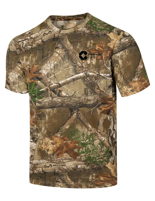 Russell Outdoors Realtree Edge Camo T-Shirt w/Control Air Enterprises Logo