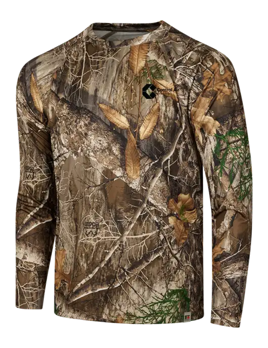 Russell Outdoors Realtree Edge Camo Performance Long Sleeve T-Shirt w/Control Air Enterprises Logo