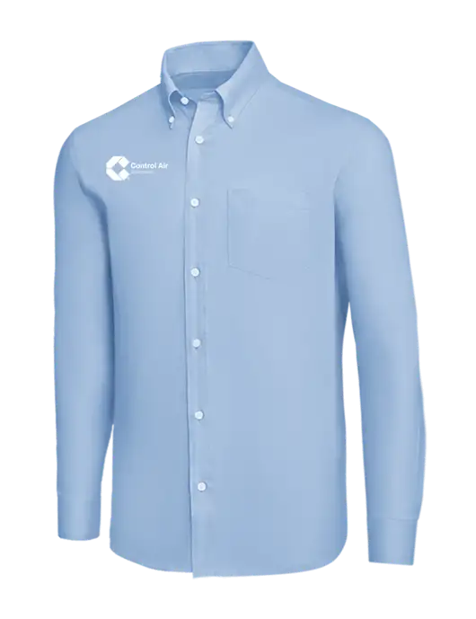 Brooks Brothers Light Blue Wrinkle-Free Stretch Nailhead Shirt w/Control Air Enterprises Logo