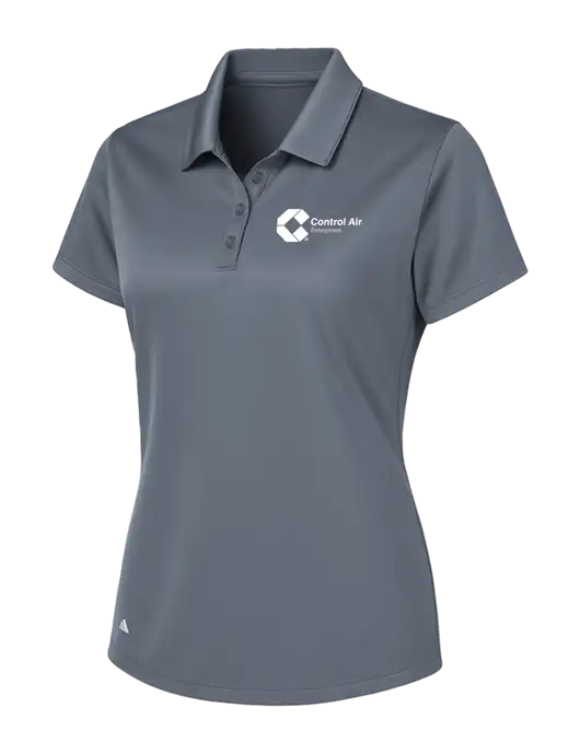 Adidas Medium Grey Womens Basic Sport Polo w/Control Air Enterprises Logo