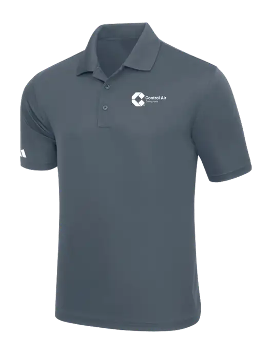 Adidas Medium Grey Basic Sport Polo w/Control Air Enterprises Logo