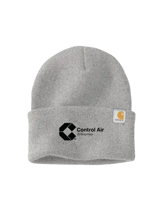 Carhartt Light Grey Heather Watch Cap 2.0 w/Control Air Enterprises Logo