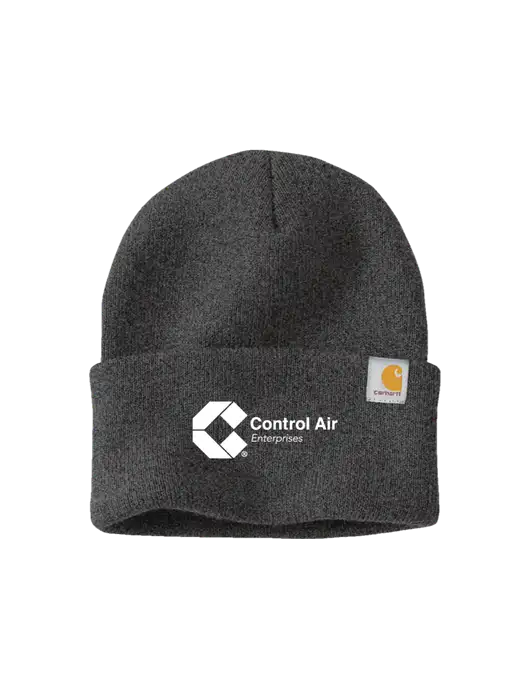 Carhartt Dark Grey Watch Cap 2.0 w/Control Air Enterprises Logo