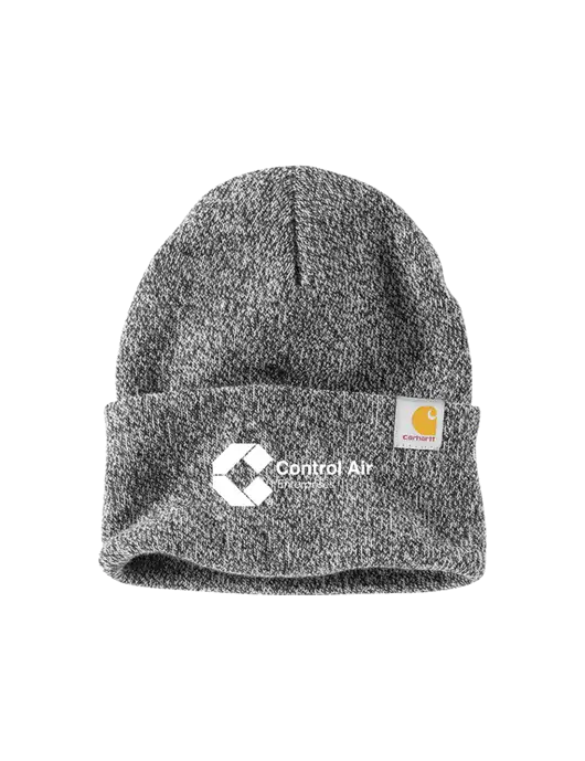 Carhartt Medium Grey Heather Watch Cap 2.0 w/Control Air Enterprises Logo