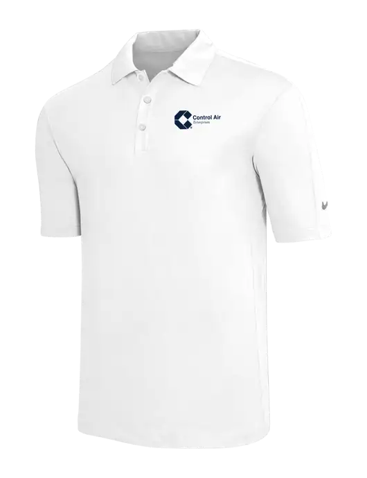 Nike White Tech Sport Dri-FIT Polo w/Control Air Enterprises Logo