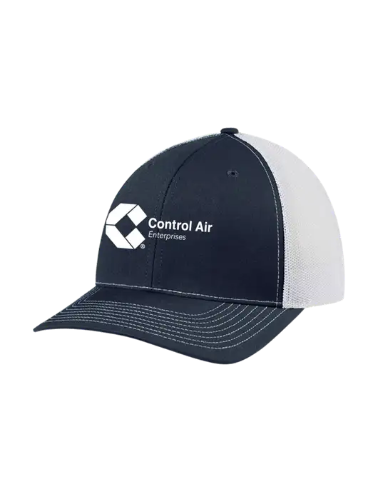 Richardson Adjustable Snapback Original 112 Trucker Cap Navy w/White Mesh w/Control Air Enterprises Logo