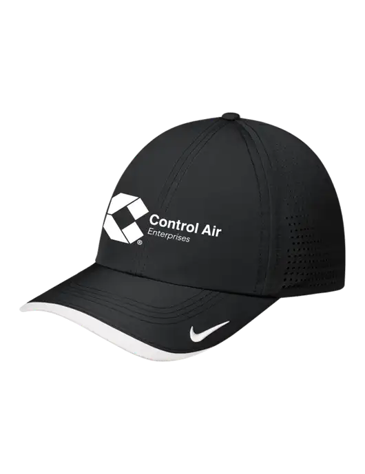 Nike Black/White Dri-FIT Perforated Performance Cap w/Control Air Enterprises Logo