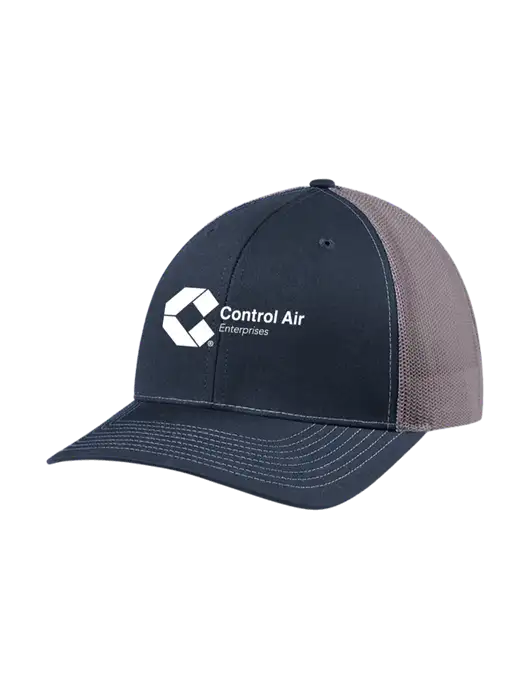 Richardson Adjustable Snapback Original 112 Trucker Cap Navy w/Charcoal Mesh w/Control Air Enterprises Logo