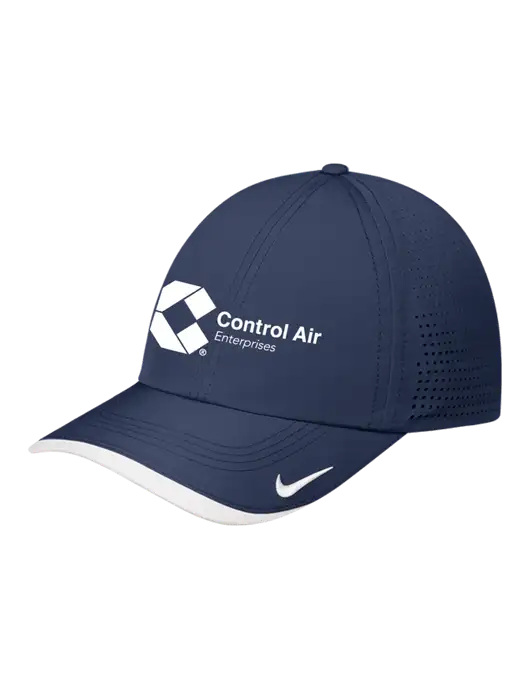 Nike Navy/White Dri-FIT Perforated Performance Cap w/Control Air Enterprises Logo