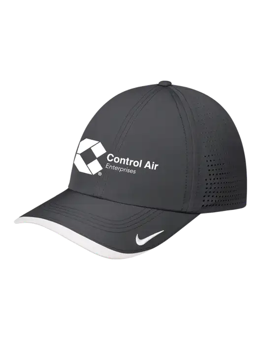 Nike Dark Grey/White Dri-FIT Perforated Performance Cap w/Control Air Enterprises Logo