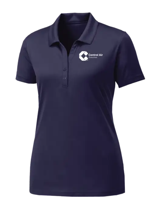 Womens Navy PosiCharge Competitor Polo w/Control Air Enterprises Logo