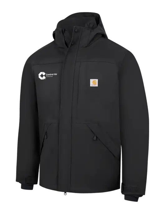 Carhartt Black Storm Defender Shoreline Jacket w/Control Air Enterprises Logo