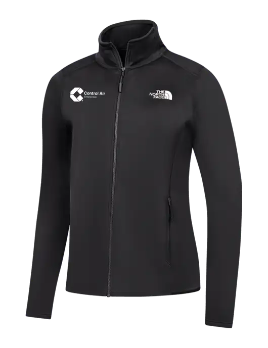 The North Face Womens Black Skyline Full-Zip Fleece Jacket w/Control Air Enterprises Logo
