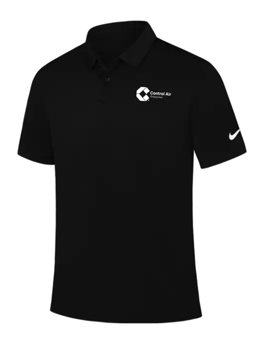 Nike Black Dry Essential Solid Polo w/Control Air Enterprises Logo