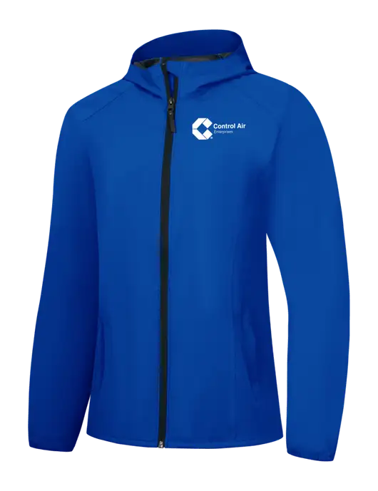Womens Royal Essential Rain Jacket w/Control Air Enterprises Logo
