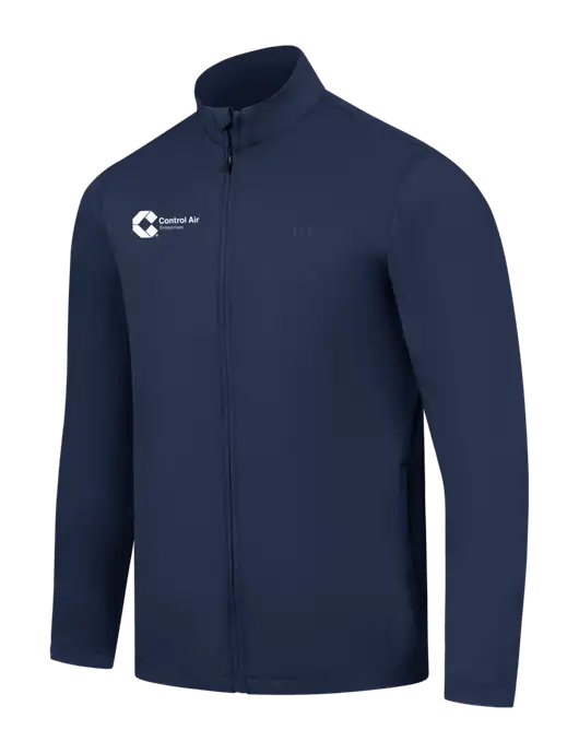 TravisMathew Navy Surfside Full-Zip Jacket w/Control Air Enterprises Logo