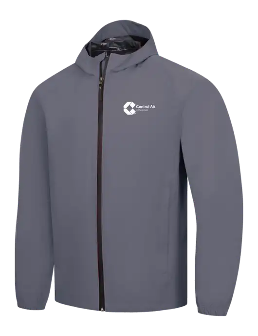 Dark Grey Essential Rain Jacket w/Control Air Enterprises Logo