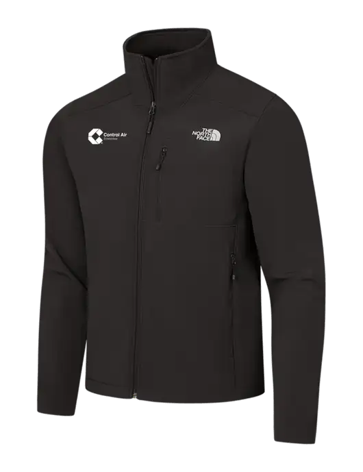 The North Face Black Apex Barrier Soft Shell Jacket w/Control Air Enterprises Logo