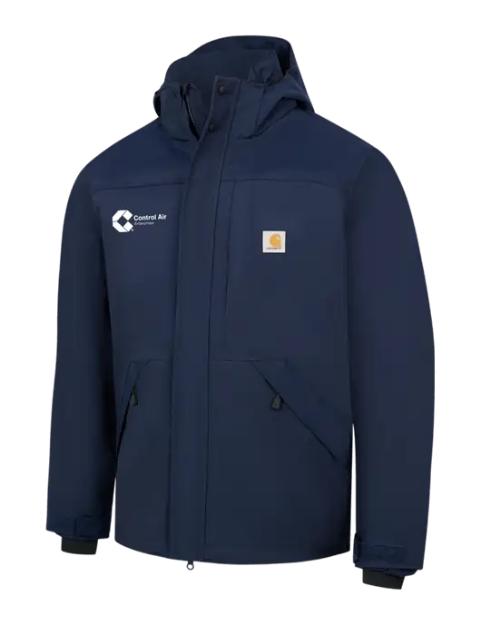 Carhartt Navy Storm Defender Shoreline Jacket w/Control Air Enterprises Logo