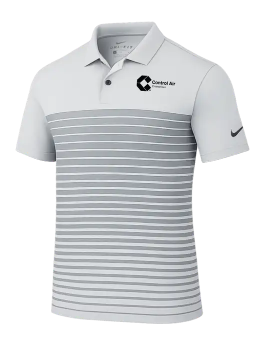 Nike Light Grey Dri-FIT Vapor Block Polo w/Control Air Enterprises Logo