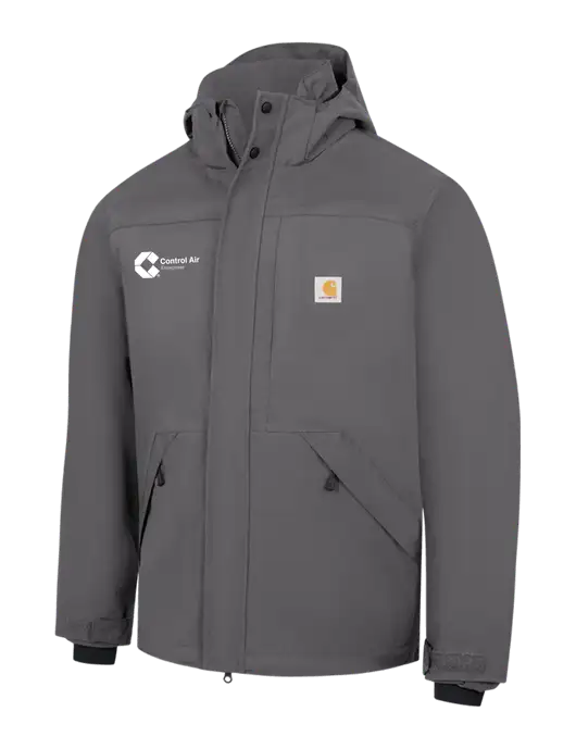 Carhartt Dark Grey Storm Defender Shoreline Jacket w/Control Air Enterprises Logo