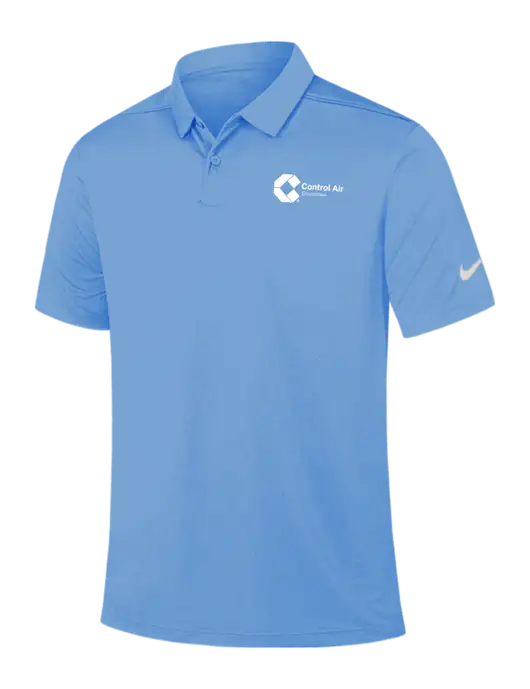 Nike Light Blue Dry Essential Solid Polo w/Control Air Enterprises Logo