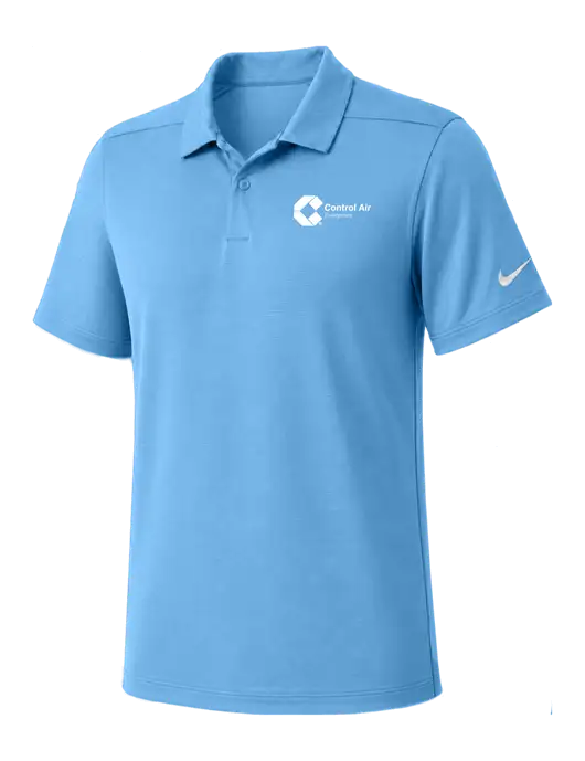 Nike Light Blue Dry Essential Solid Polo w/Control Air Enterprises Logo