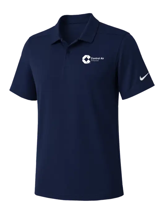 Nike Navy Dry Essential Solid Polo w/Control Air Enterprises Logo