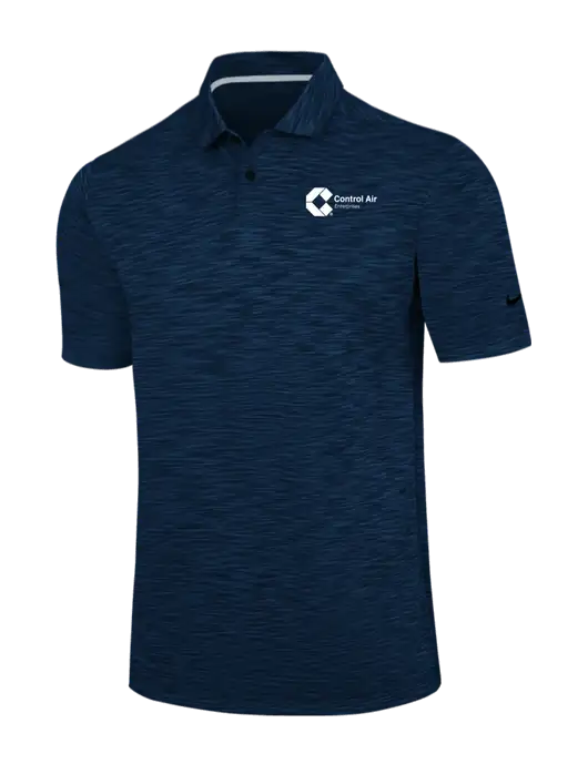 Nike Navy Dri-FIT Vapor Space Dyed Polo w/Control Air Enterprises Logo