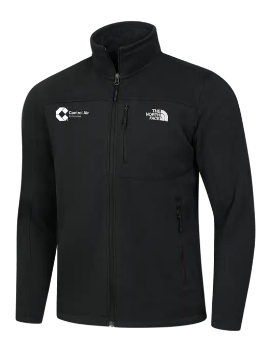 North Face Black Heather Sweater Fleece Jacket w/Control Air Enterprises Logo