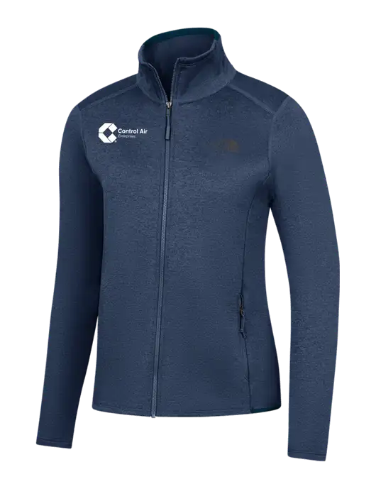 The North Face Womens Navy Heather Skyline Full-Zip Fleece Jacket w/Control Air Enterprises Logo