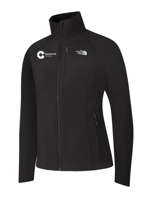 North Face Womens Black Apex Barrier Soft Shell Jacket  w/Control Air Enterprises Logo