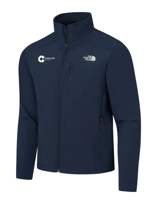 North Face Navy Apex Barrier Soft Shell Jacket w/Control Air Enterprises Logo