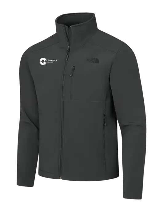 The North Face Dark Medium Grey Apex Barrier Soft Shell Jacket w/Control Air Enterprises Logo