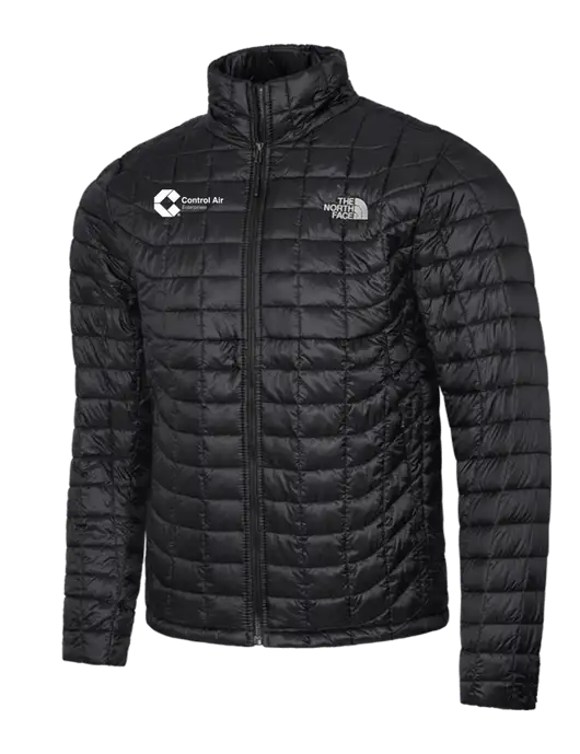 North Face Matte Black ThermoBall Trekker Jacket w/Control Air Enterprises Logo